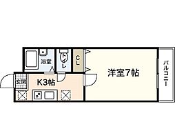 ラコント宮ケ瀬 1Kの間取図画像