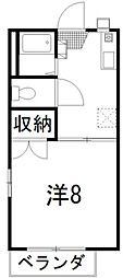 DOLCE.S2 1Kの間取図画像