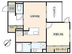 SHINYAビル3 1LDKの間取図画像