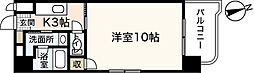 ロワジールY 1Kの間取図画像