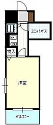 朝日プラザ横川駅前 1Kの間取図画像