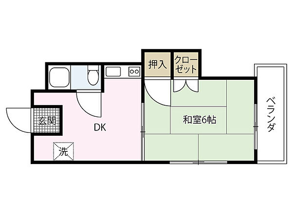 川本コーポ ｜広島県広島市安佐南区長束西3丁目(賃貸マンション1K・3階・21.00㎡)の写真 その2