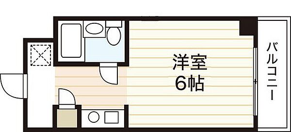 広島県広島市中区猫屋町(賃貸マンション1K・6階・15.02㎡)の写真 その2