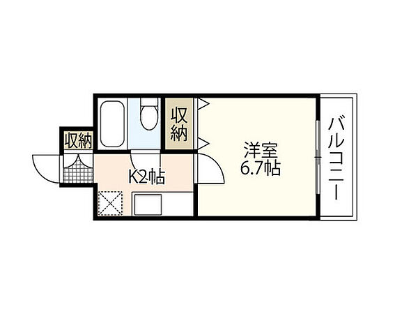 アクシス翠町 ｜広島県広島市南区翠4丁目(賃貸マンション1K・4階・22.10㎡)の写真 その2