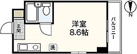 コーポラス岡本  ｜ 広島県広島市安佐南区祇園6丁目（賃貸マンション1R・2階・18.90㎡） その2