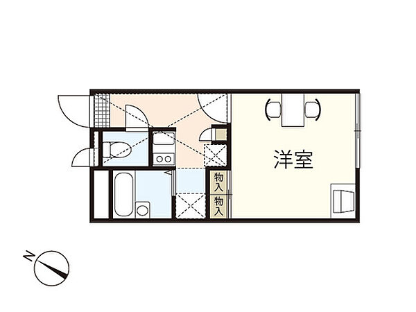 レオパレスASEBAII ｜広島県広島市西区井口4丁目(賃貸アパート1K・2階・20.28㎡)の写真 その2