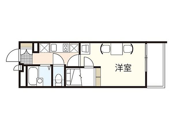 レオパレス南観音町 ｜広島県広島市西区南観音町(賃貸マンション1K・3階・19.87㎡)の写真 その2