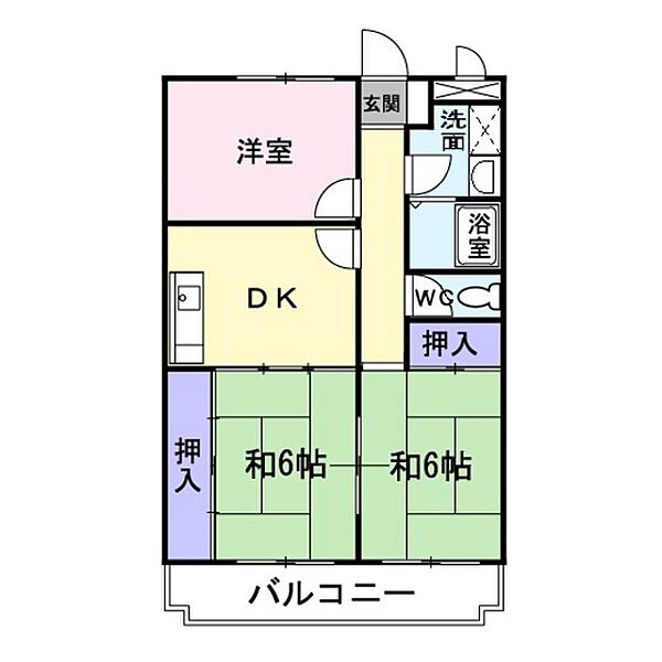 ニューマリッチ沖本 ｜広島県広島市安佐南区西原4丁目(賃貸マンション3DK・3階・56.06㎡)の写真 その2