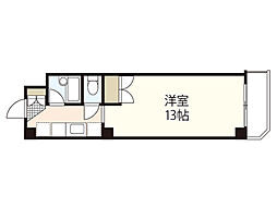 ヒルヴィスタ ワンルームの間取図画像