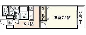 広島県広島市東区牛田新町3丁目（賃貸アパート1K・4階・25.12㎡） その2