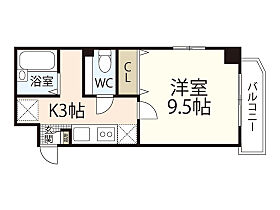 クロワール京橋  ｜ 広島県広島市南区京橋町（賃貸マンション1K・9階・25.72㎡） その2