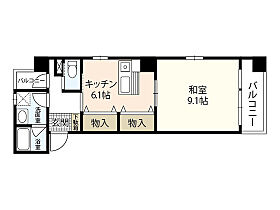 ライサ小町  ｜ 広島県広島市中区小町（賃貸マンション1DK・2階・38.67㎡） その2