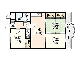 広島県広島市東区牛田早稲田2丁目（賃貸マンション3LDK・3階・64.46㎡） その2