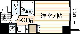 広島県広島市中区上幟町（賃貸マンション1R・4階・21.51㎡） その2