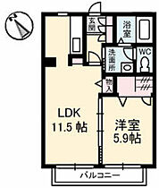 アクレイム  ｜ 広島県廿日市市地御前2丁目（賃貸アパート1LDK・2階・41.58㎡） その2