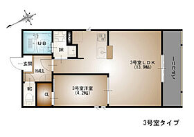 広島県広島市西区小河内町1丁目（賃貸アパート1LDK・3階・40.18㎡） その2