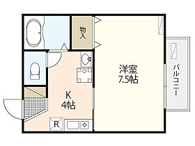 セジュール相田　Ｃ  ｜ 広島県広島市安佐南区相田1丁目（賃貸アパート1K・2階・25.00㎡） その2