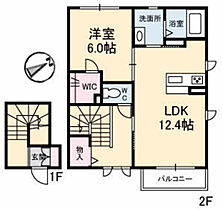 クオーレ大町東　A棟  ｜ 広島県広島市安佐南区大町東1丁目（賃貸アパート1LDK・2階・55.94㎡） その2