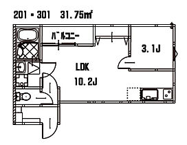 広島県広島市西区竜王町（賃貸アパート1LDK・3階・31.75㎡） その2