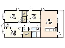 間取図画像 3LDK