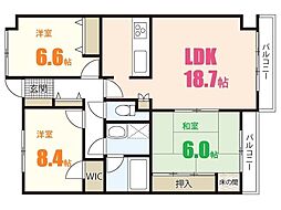 間取図画像 3LDK