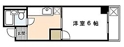 平成ビル 1Kの間取図画像