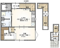 s.a.box寺家B 1LDKの間取図画像