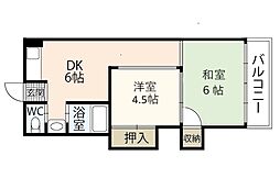 間取図画像 2DK