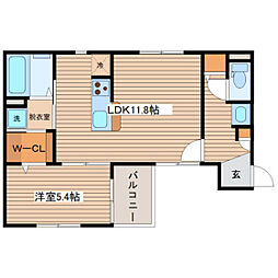 間取図画像 1LDK