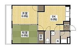 溝田ビル 2DKの間取図画像