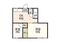 間取図画像 2DK