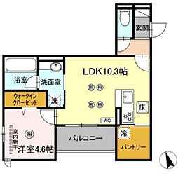 間取図画像 1LDK