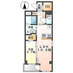 間取図画像 1LDK