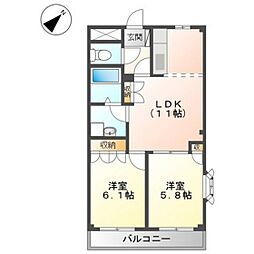 間取図画像 2LDK