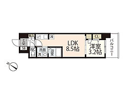 間取図画像 1LDK