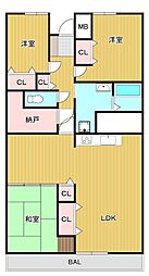 間取図画像 3SLDK