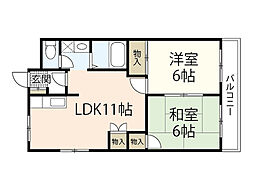 間取図画像 2LDK