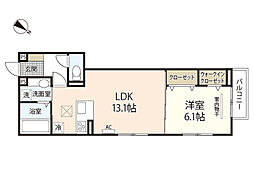 間取図画像 1LDK