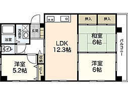 T_FLAT 3LDKの間取図画像