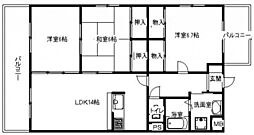 ベルメゾン 3LDKの間取図画像
