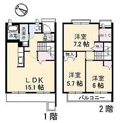 ジュビリータウン 3LDKの間取図画像