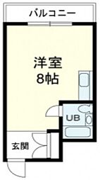 GRADO横川 ワンルームの間取図画像