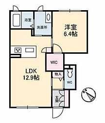 フローラ高須 1LDKの間取図画像