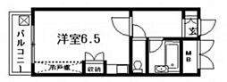 ハイソサエティ宝町 ワンルームの間取図画像