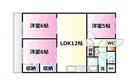 TAKE・2 3LDKの間取図画像
