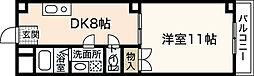 山田ビル 1DKの間取図画像