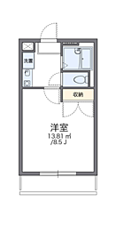 レオパレスポラール 1Kの間取図画像