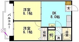 第2柴田ビル 2DKの間取図画像