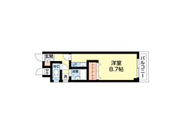 グリーンヒルズ高陽 ワンルームの間取図画像