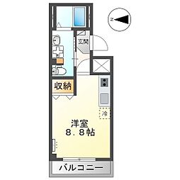 SUNNYHEIGHTSK ワンルームの間取図画像